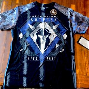 Affliction Men’s Tee, Kryptek Camo, M, New